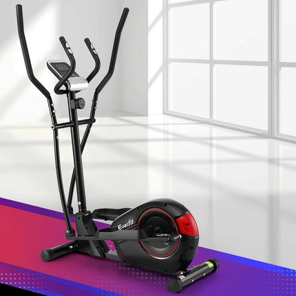 Everfit Exercise Bike Elliptical Cross Trainer Home Gym Fitness Machine LCD