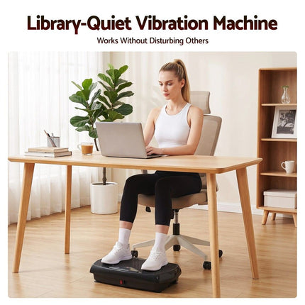 Everfit Vibration Plate Exercise Machine Full Body Shaker Workout Vibrate Fitness Platform with Bluetooth, 150KG Capacity, 150Speed Levels Vibrating Plate for Home Women Men, Black