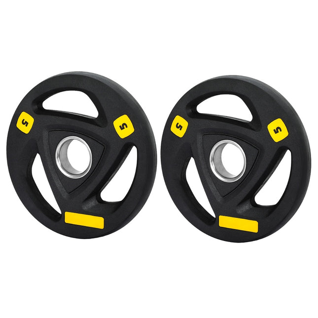 Everfit Weight Plates Olympic 5kgx2 Dumbbells Barbells Plate Weight Lifting Home