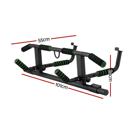 Multi-Grip Pull Up Bar Doorway Chin Up Horizontal Bar Home Gym Workout 101cm Length
