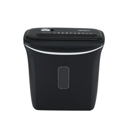 Devanti 12L Cross-Cut Shredder 8-Sheet Paper Home Office Credit Card