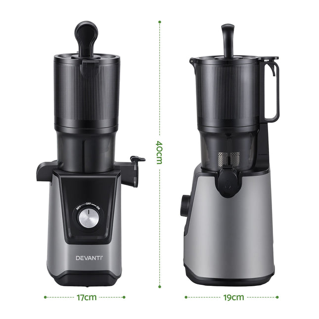 DEVANTI Slow Juicer Cold Press 200W for Fruit Vegetable Juice