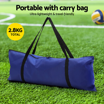 Everfit 6M Portable Volleyball Net Set Adjustable Height Multi-Sport Net with Ball and Bag