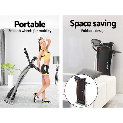 Everfit Treadmill Electric Home Gym Fitness Exercise Machine Foldable 340mm