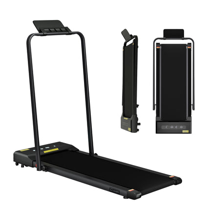 Everfit 2 in 1 Treadmill Electric Walking Pad Under Desk Home Gym Fitness 380mm Black