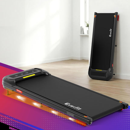 Everfit 3 in 1 Treadmill Electric Walking Pad with Incline Under Desk Home Gym Black