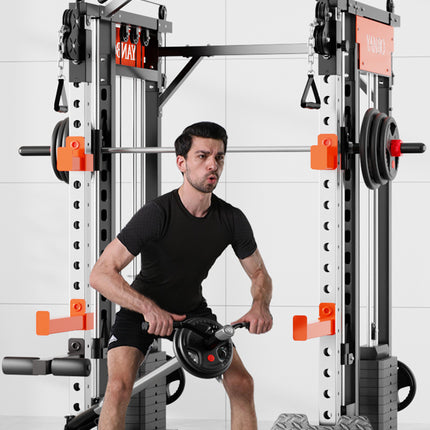 SmartFit M1 Max 130kg Pin Loaded Multi Functional Training Smith Machine Home Gym Power Rack Machine package
