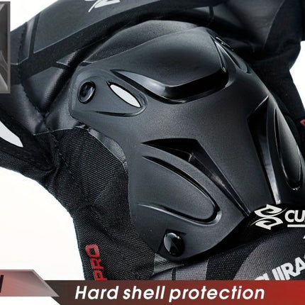 knee protector, KO1-PRO, motorcycling knee protection, high-impact sports knee gear, durable knee guard, comfortable knee protection, off-road knee pads, Australian knee brace -BLACK
