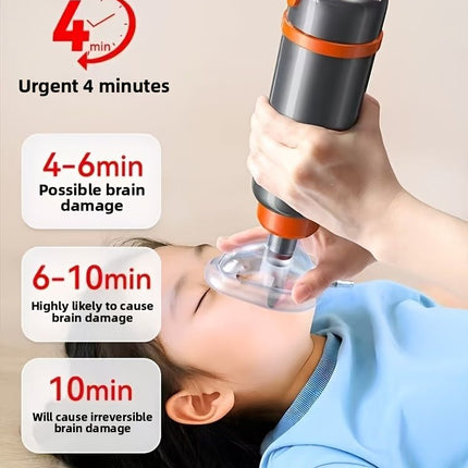 anti-choking device, Heimlich instrument, negative pressure suction, airway clearance, choking emergency, reusable emergency kit, Australian home safety, compact suction device