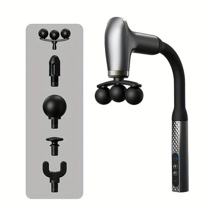 Black Portable Massager Hand-Held Massager Muscle Relaxation Neck Massager Shoulder