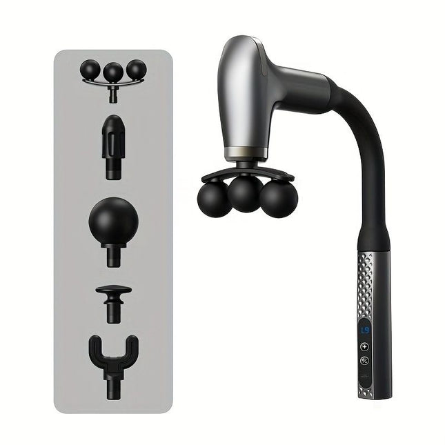 Black Portable Massager Hand-Held Massager Muscle Relaxation Neck Massager Shoulder