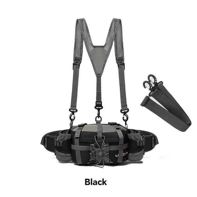 Bicycle Bag Cycling Bag Waist Chest Bag Bike Accessories High-Quality Bag - Black - Size Regular