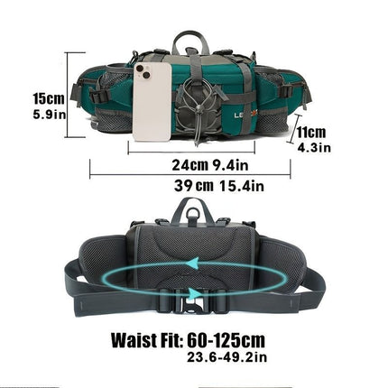 Bicycle Bag Cycling Bag Waist Chest Bag Bike Accessories High-Quality Bag - Black - Size Regular