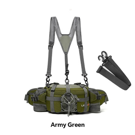 Bicycle Bag Cycling Bag Waist Chest Bag Bike Accessories High-Quality Bag - Green - Size Regular
