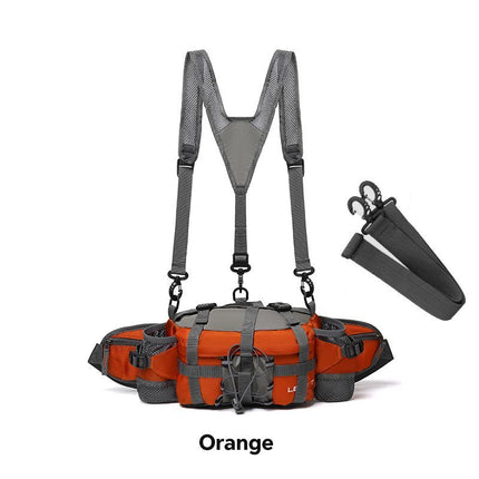 Bicycle Bag Cycling Bag Waist Chest Bag Bike Accessories High-Quality Bag - Orange - Size Regular