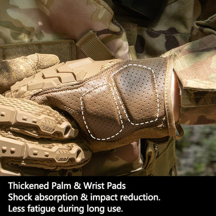 Men'S Full-Finger Gloves Tactical Gloves Touchscreen Gloves MTB Gloves Hiking - Camouflage - Size L