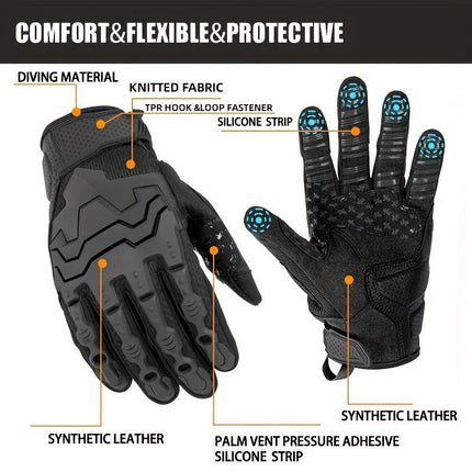 Men'S Full-Finger Gloves Tactical Gloves Touchscreen Gloves MTB Gloves Hiking - Camouflage - Size M