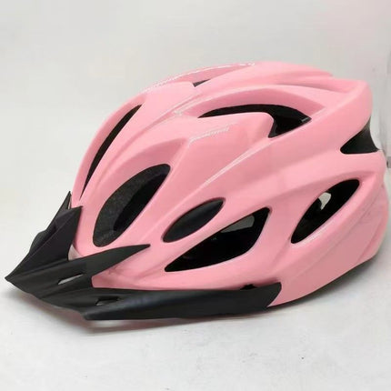Mountain Bike Helmet Ultra-Breathable Cycling Helmet Integrated Helmet - White - Size L59-61CM