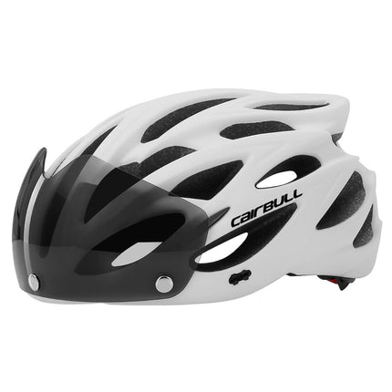Road Bike Helmet Mountain Bike Helmet Cycling Helmet With Visor Bicycle Helmet - Carbon pattern - Size L59-61CM