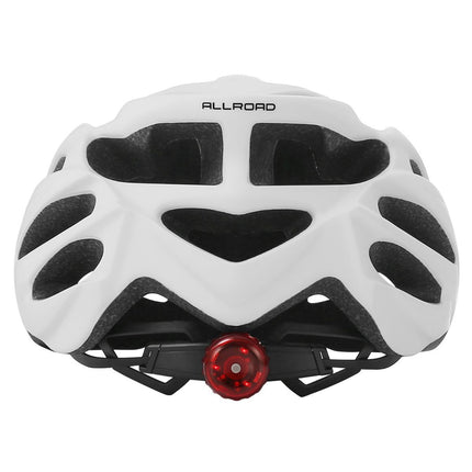 Road Bike Helmet Mountain Bike Helmet Cycling Helmet With Visor Bicycle Helmet - White - Size L59-61CM