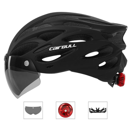 Road Bike Helmet Mountain Bike Helmet Cycling Helmet With Visor Bicycle Helmet - White - Size M55-59CM