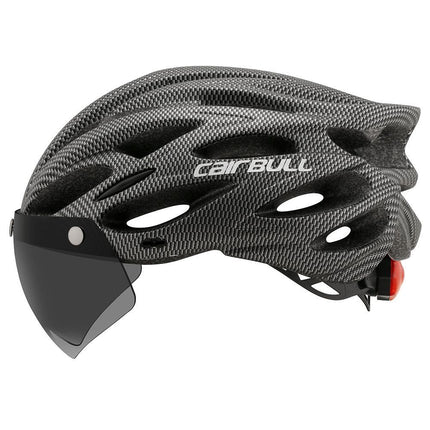 Road Bike Helmet Mountain Bike Helmet Cycling Helmet With Visor Bicycle Helmet - Gray - Size M55-59CM