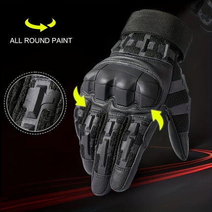 Cycling Gloves All-Round Protection Gloves Durable Cycling Gloves Ergonomic - Black - Size M