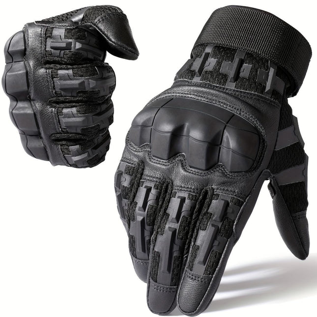 Cycling Gloves All-Round Protection Gloves Durable Cycling Gloves Ergonomic - Brown - Size S