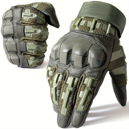 Cycling Gloves All-Round Protection Gloves Durable Cycling Gloves Ergonomic - Camel - Size M