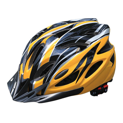 Mountain Bike Helmet Ultra-Breathable Cycling Helmet Integrated Helmet - blue and white - Size L59-61CM
