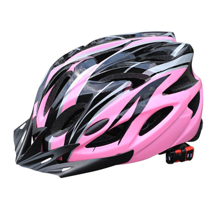 Mountain Bike Helmet Ultra-Breathable Cycling Helmet Integrated Helmet - Orange and white - Size L59-61CM