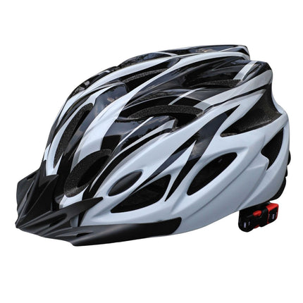 Mountain Bike Helmet Ultra-Breathable Cycling Helmet Integrated Helmet - pink and white - Size L59-61CM