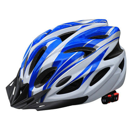 Mountain Bike Helmet Ultra-Breathable Cycling Helmet Integrated Helmet - red and white - Size L59-61CM