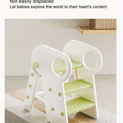 White children's washing stairs, kids bathroom steps, toddler step stool, bathroom stool for kids, child hygiene steps, kids self-care steps, bathroom ladder for kids