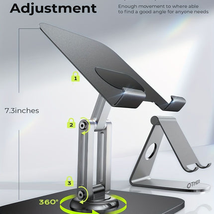 Black Silver laptop stand, 360 degree rotatable, ergonomic laptop stand, laptop accessories, adjustable laptop stand, laptop riser, workspace ergonomics, Australian market