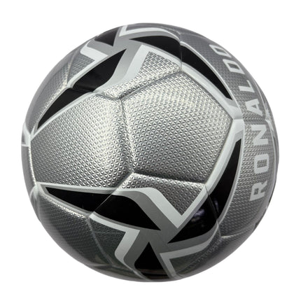 A mirror football with black and white color matching, professional anti-slip and wear-resistant design, exclusive football for fans, three-piece set with net bag, air needle and air pump, the best prize in campus competition, and a sports gift from fathe