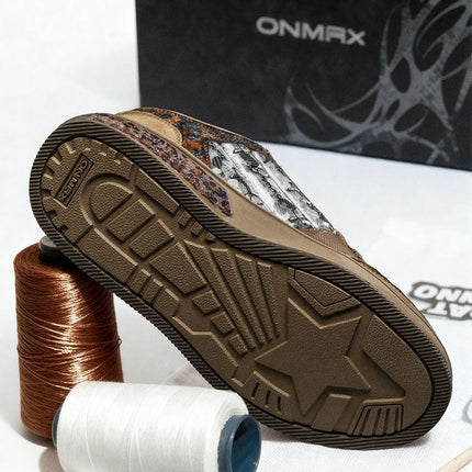 Leopard Print Sneakers Platform Chunky Shoes High-Top Casual Shoes Unisex - Leopard print brown - Size 13(AU13/EU46)