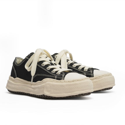 Canvas Sneakers Platform Sneakers Height-Increasing Shoes Unisex Casual Shoes - Black and white - Size 11(AU11/EU44)