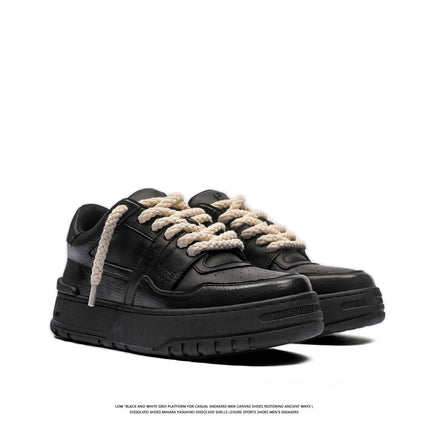 Bread Shoes Chunky Sneakers Casual Sneakers Australia Height Increasing Shoes - Black - Size 10(AU10/EU43)