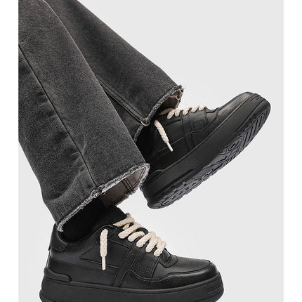 Bread Shoes Chunky Sneakers Casual Sneakers Australia Height Increasing Shoes - Black - Size 10(AU10/EU43)