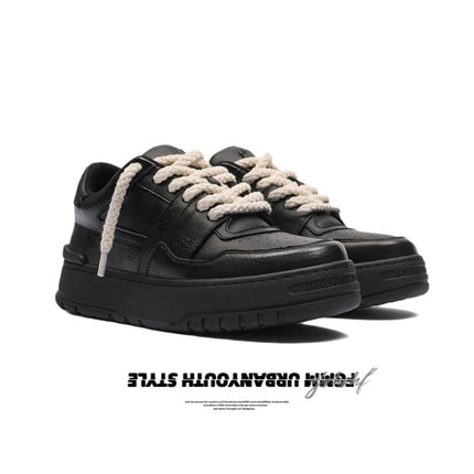 Bread Shoes Chunky Sneakers Casual Sneakers Australia Height Increasing Shoes - Black - Size 7(AU7/EU40)