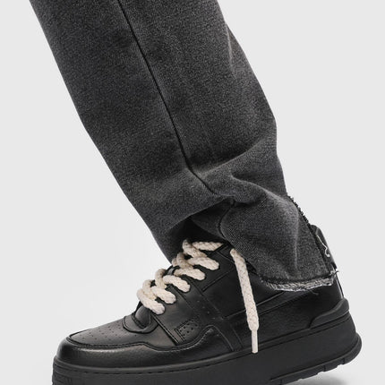 Bread Shoes Chunky Sneakers Casual Sneakers Australia Height Increasing Shoes - Black - Size 7(AU7/EU40)