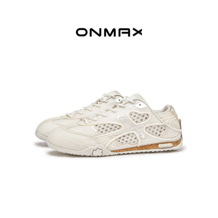 Man-four-leaf clover shoes, hollow men's shoes, casual men's shoes, breathable shoes, Australian men's footwear - greyish white - Size 6(AU6/EU39)