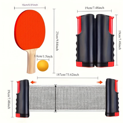 Easy-to-Install Durable Racket: 3-Step Assembly, 5-Layer Composite Wood, Ergonomic Non-Slip Grip for Long-Lasting Comfortable Sports Experience
