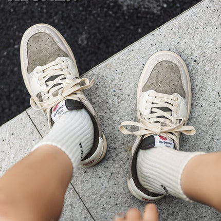 Bread Shoes Chunky Sneakers Casual Sneakers Australia Height Increasing Shoes - Khaki - Size 6(AU6/EU37)