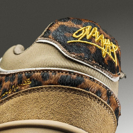 Leopard Print Sneakers Platform Chunky Shoes High-Top Casual Shoes Unisex - Leopard print brown - Size 8(AU8/EU39)