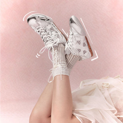 women's casual shoes, four-leaf clover shoes, cut-out sneakers, breathable walking shoes, Australian summer footwear - Racing Grey - Size 6(AU6/EU37)