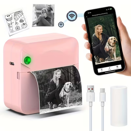 Wireless Portable Mini Thermal Printer | Multi-Scenario Printing Kit supports photos, labels, and to-do lists. Perfect for both gifting and personal use.