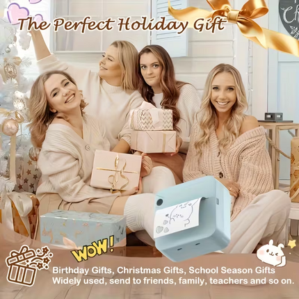 Wireless Portable Mini Thermal Printer | Multi-Scenario Printing Kit supports photos, labels, and to-do lists. Perfect for both gifting and personal use.