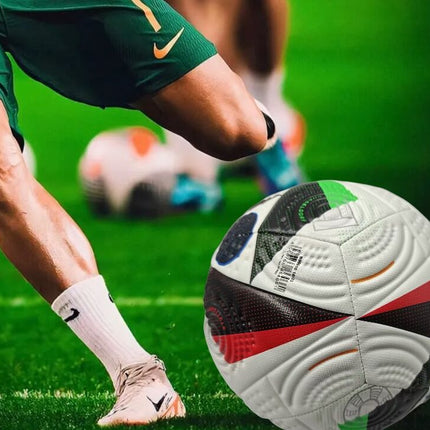 Euro Cup group stage football, special black and white pattern PU ultra-durable kicking soft new fashion event-specific football